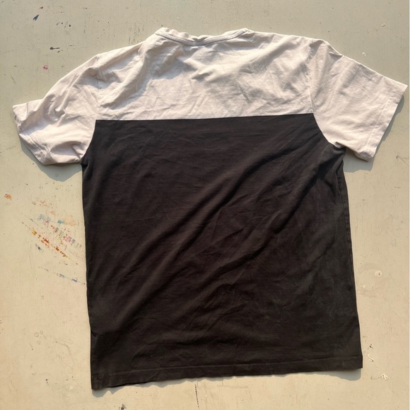 Men's BOSS T-Shirt Black White Logo Spell-Out XL FADED Designer Europe Casual - Picture 10 of 14